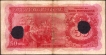 Cancelled Cinquenta Rupias Banknote of Banco Nacional Ultramarino of Indo Portuguese of 1945.