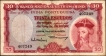 Trinta Escudos Banknote of Banco Nacional Ultramarino of Indo Portuguese of 1959.