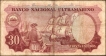 Trinta Escudos Banknote of Banco Nacional Ultramarino of Indo Portuguese of 1959.