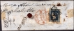 Extremely Rare 1854 Half Anna Die III Cover sent from Bombay to Calcutta & Die III Stamp.