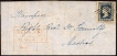 Extremely Rare 1854 Half Anna Die I Cover sent from Bellary to Madras & Die I Stamp