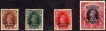 Jind State Service Overprinted on KGVI Postage Stamps 