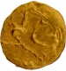  UNIQUE Gold Fanam Coin of , Kulottunga I of Chalukya Cholas Dynasty in about Uncirculated Condition. 