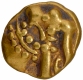  A Rare Gold Fanam Coin of Western Ganga Dynasty in elephant standing figure. 