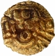  Unlisted and Rare Base Gold Masha Coin of Chandellas of Jejakabhukti of King Trailokya Varman. 