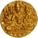  Very Rare Gold Half Varaha Coin of Sangama Dynasty of Vijayanagara Empire in GEM UNC condition 