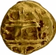  A Rare Gold Varaha Coin of Venkatapathiraya II of Aravidu Dynasty of Vijayanagara Empire  God Venkateshwara standing under an ornamental Arch. 