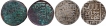  A Lot of Four Extremely fine Copper & Silver Coins of Sher Shah Suri of Delhi Sultanate. 