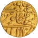 Extremely Rare Unlisted Dated Gold Mohur Coin of Aurangzeb Alamgir of Allahabad Mint