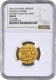  Highest Graded in NGC Census Rare Gold Mohur Coin of Jahandar Shah of Khujista Bunyad Mint in MS65 Grade.  