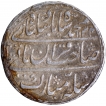  Extremely Rare Silver Rupee Coin of Muhammad Shah of Shahjahanabad Dar ul Khilafa Mint in well centrally struck complete dotted border. 