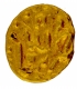  Unlisted and Rare Gold Half Fanam Coin of Muhammad Shah of Karpa Mint. 