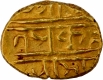 Rare Gold Varaha Coin of Krishnadevaraya of Vijayanagara kingdom, Nagari legend Shripra tapa krishna rayain three lines.