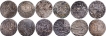 Lot of Twelve Silver Rupee Coins of Muhammadabad Banaras Mint of Awadh State in Very fine to Extremely Fine Condition.