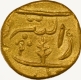  Extremely Rare Unlisted Type Sharply Struck Gold Half Mohur Coin of Burhanpur Mint of Gwalior In the name of Shah Alam II In un Circulated Condition. 