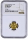  NGC Graded & slabbed MS64 Extremely Rare Unlisted Gold Half Mohur Coin of Sawai Jaipur Mint of Jaipur State. 