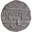 Rare Silver Rupee Coin of Ranbir Singh of Srinagar Mint of Kashmir State, Persian legend Raghanathji Sahay in obv.