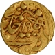 Extremely Rare Unlisted Type Gold Mohur Coin of Nandgaon Mint of Kota with Persian Legends sana 19 julus & zarb Nandgaon.