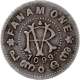  Rare Dated ME 1099 Silver Fanam Coin of Rama Varma VI of Travancore In Extremely fine Condition 