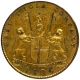  Very Rare Copper Gilt Proof Pice Coin of Bombay Presidency, English legend  AUSPICIO REGIS & SENATUS ANGLIAE. 