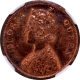 Only Known in PF 67 in NGC Census other then this Proof Copper Half Pice Coin of Victoria Queen of Calcutta Mint of 1862.    