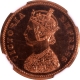  Proof Copper Half Pice Coin of Victoria Empress of Calcutta Mint of 1892. 