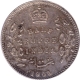  Very Rare Silver Half Rupee Coin of King Edward VII of Calcutta Mint of 1905 with toning & attractive features. 