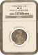  2nd highest graded as MS 65 by NGC 1925 Silver Half Rupee Coin of King George V of Calcutta Mint. 