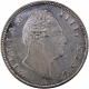  F Raised Silver One Rupee Coin of King William IIII of Calcutta Mint of 1835. 