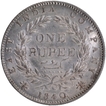  Unlisted Continuous Legend  Silver One Rupee Coin of Victoria Queen of Calcutta Mint of 1840. 