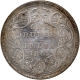  1864 (Actul Minitng year) Silver One Rupee Coin of Victoria Queen of Calcutta Mint of 1862 without initial J. 