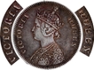 Unlisted 1866 (Actul Minitng year) Silver One Rupee Coin of Victoria Queen of Bombay Mint of 1862.