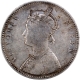  Extremely Rare 1873 (Actul Minitng year) Silver One Rupee Coin of Victoria Queen of Bombay Mint of 1862. 