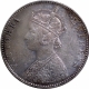 Unlisted & Rare Silver One Rupee Coin of Victoria Empress of Bombay Mint of 1891 0 seen behind the last numeral 1.