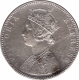 Rare Silver One Rupee Coin of Victoria Empress of Bombay Mint of 1897.