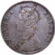 Extremely Rare Silver One Rupee Coin of Victoria Empress of Bombay Mint of 1901 with toning