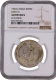  Very Rare NGC Graded as AU Silver One Rupee Coin of King George VI of Lahore Mint of 1945. 