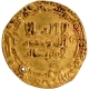  Gold Dinar Coin of Abbasid Caliph Al Mamun of Arabian, Hijri year in Arabic in the margin. 