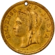 Very Rare Gold Gilt on Bronze Medal of Queen Victoria of Calcutta International Exhibition In Extremely fine Condition.