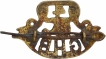  Gwalior Brass Artillery Shoulder Title Badge of th Gwalior heavy Battery. 