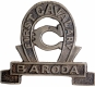  First Cavalry Cap Badge of Baroda in white metal in In Extremely fine Condition. 