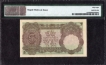  Very Rare PMG Graded 58 About UNC Five Rupees Banknote of King George V Signed by J W Kelly of 1934. 