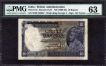  Extremely Rare in this grade as PMG 63 Ten Rupees Banknote of King George V Signed by J B Taylor of 1934. 