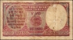  Rare RED Serial Two Rupees Banknote of King George VI Signed by C D Deshmukh of 1949. 