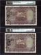  Exceedingly Rare graded 35 by PMG 2 notes of One Thousand Rupees Banknotes of King George VI Signed by J B Taylor of 1938 of Bombay Circle. 