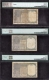  Extremely Rare 3 PMG Graded 25, 30 & 40 Burma One Rupee Banknotes of King George VI Signed by C E Jones of 1945. 