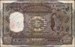 One Thousand Rupees Banknote Signed by N C Sengupta of 1975 of Bombay Circle,  Tanjore tample on the reverse.