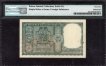 Extremely Rare PMG 45 Graded   Five Rupees Fancy No 333333 Banknote Signed by P.C. Bhattacharya.