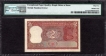 Extremely Rare PMG 55 EPQ Graded 2 Different Serial numbred Error Two Ruppes Banknote Signed by Manmohan Singh of Republic India of 1984.