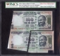  Very Rare PMCS 50 & 58 RUNNING PAIR Error One Hundred Banknotes Signed by Raghuram G Rajan of Republic India of 2015. 